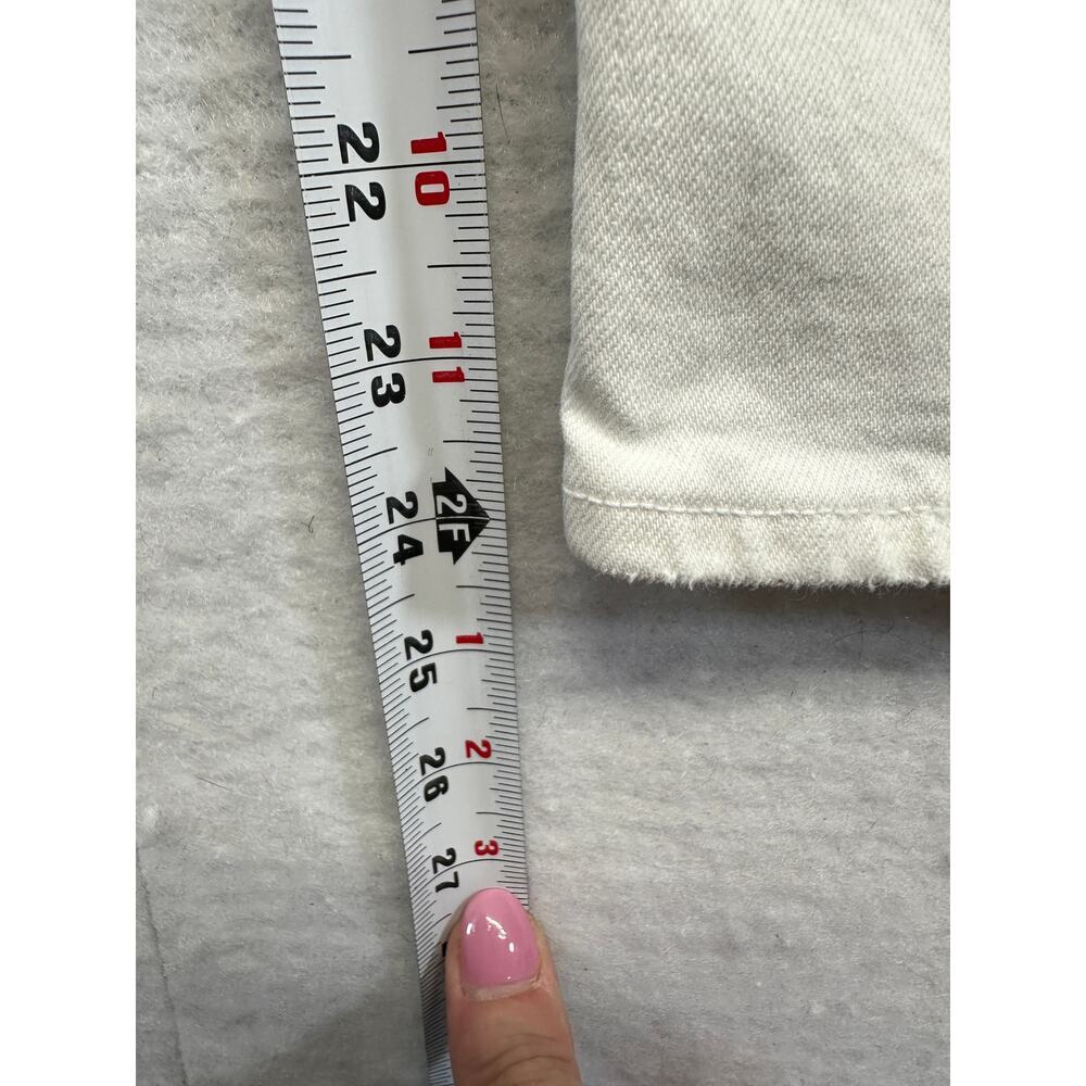 Agolde JEANS Riley High Rise Crop Button Fly Size 30 Distressed Pocket‎ EUC - Picture 8 of 16